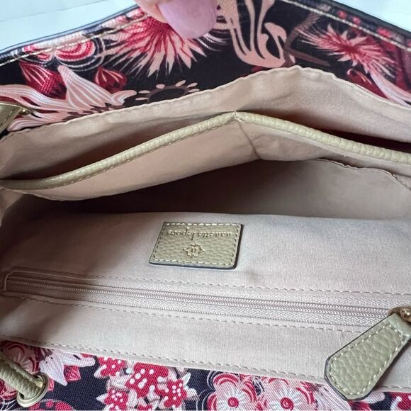 Nanette Lepore Tan "Arabelle" Vegan Crossbody Backpack Shoulder Bag - Picture 11 of 16